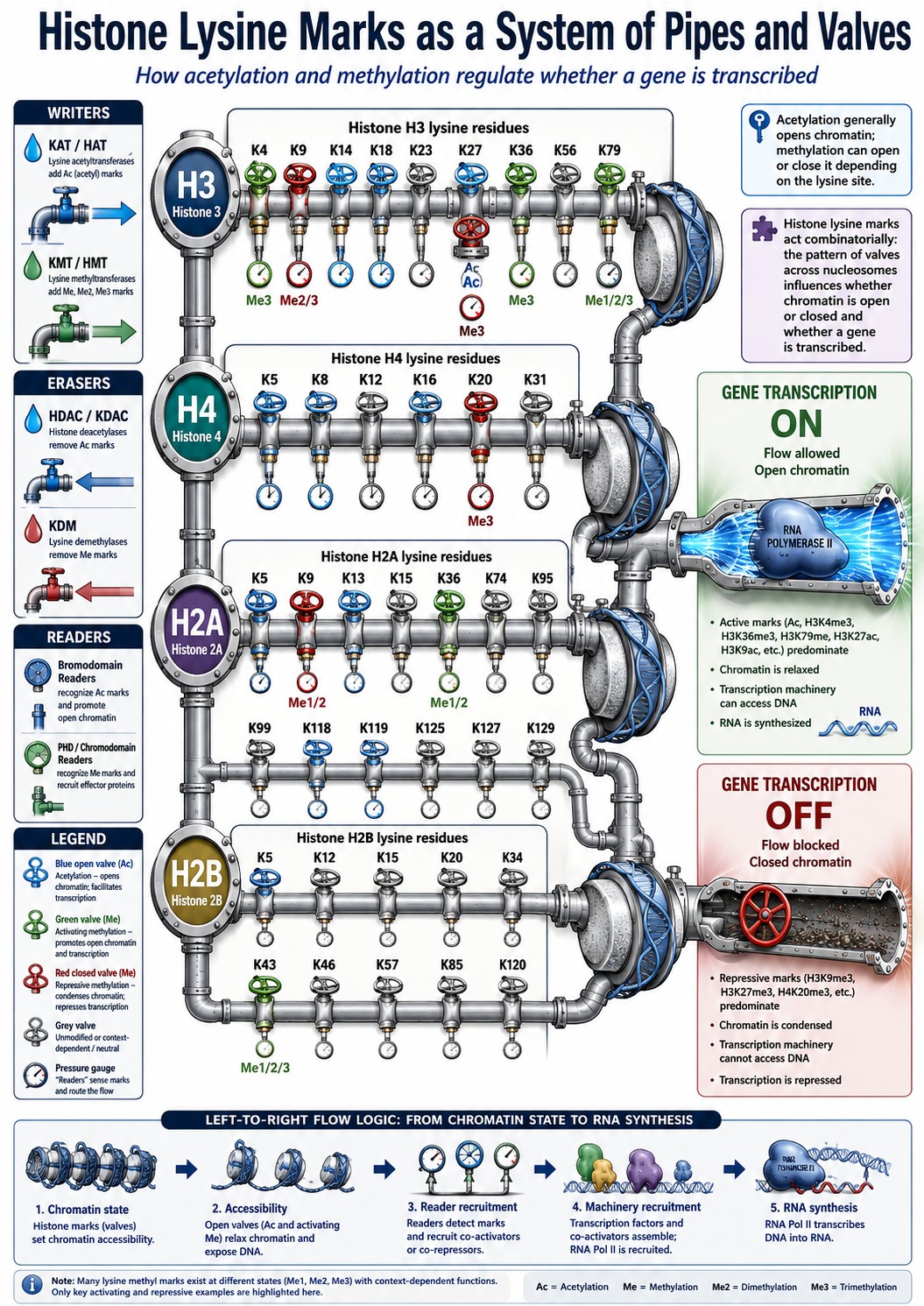 Infographic about acetylation interventions